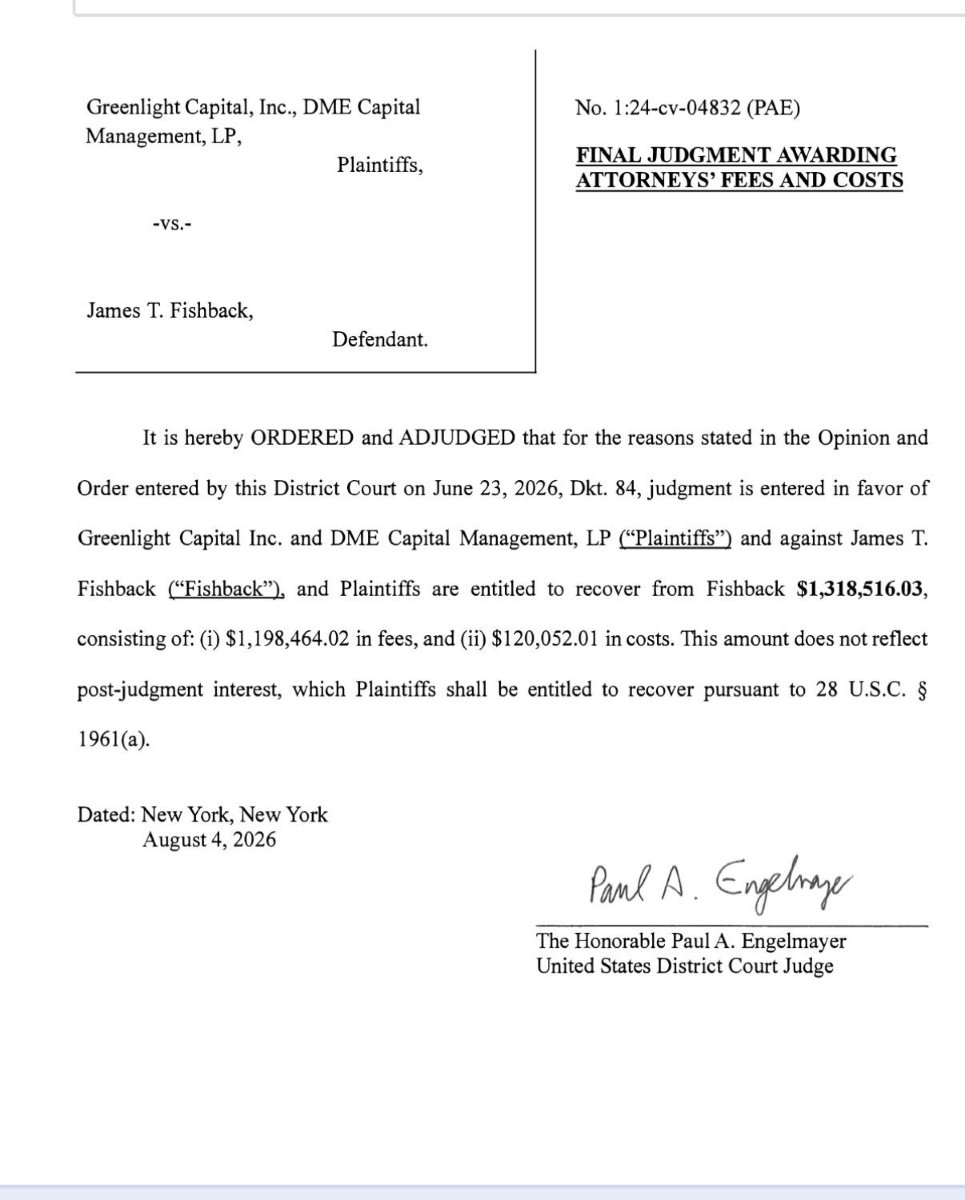 Fishback final judgment