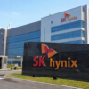 SK Hynix logo outside the company’s semiconductor manufacturing facility.