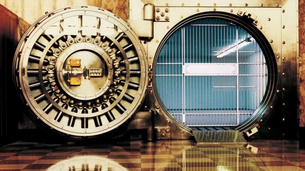 open vault at bank